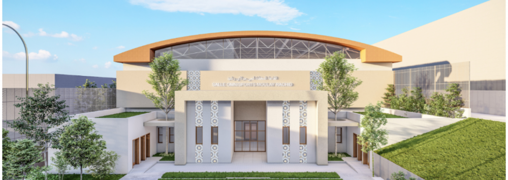 Construction d'une Salle Omnisports dans le cadre de l'INDH au niveau du quartier "Groupe4"